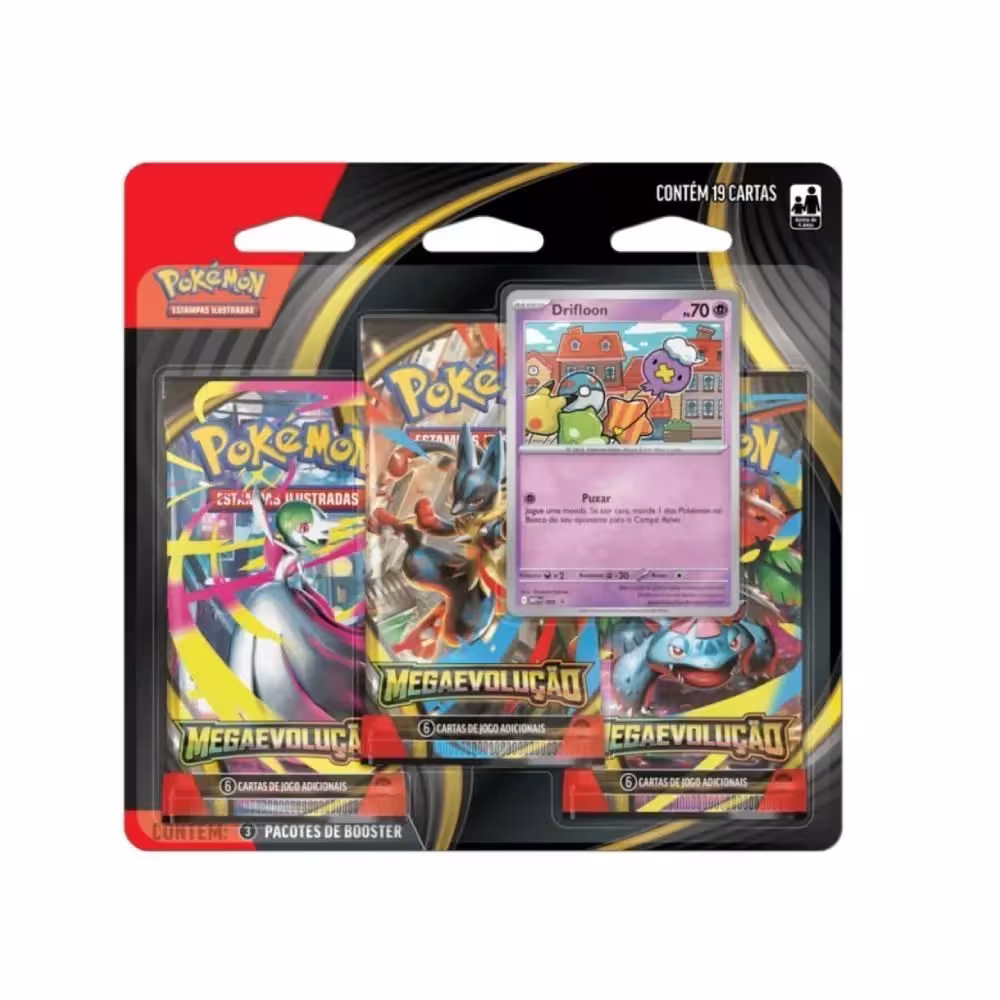 Blister triplo Mega Evolução
